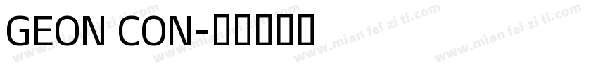GEON CON字体转换